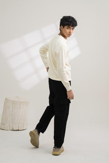 Off White Pull Over Sweater